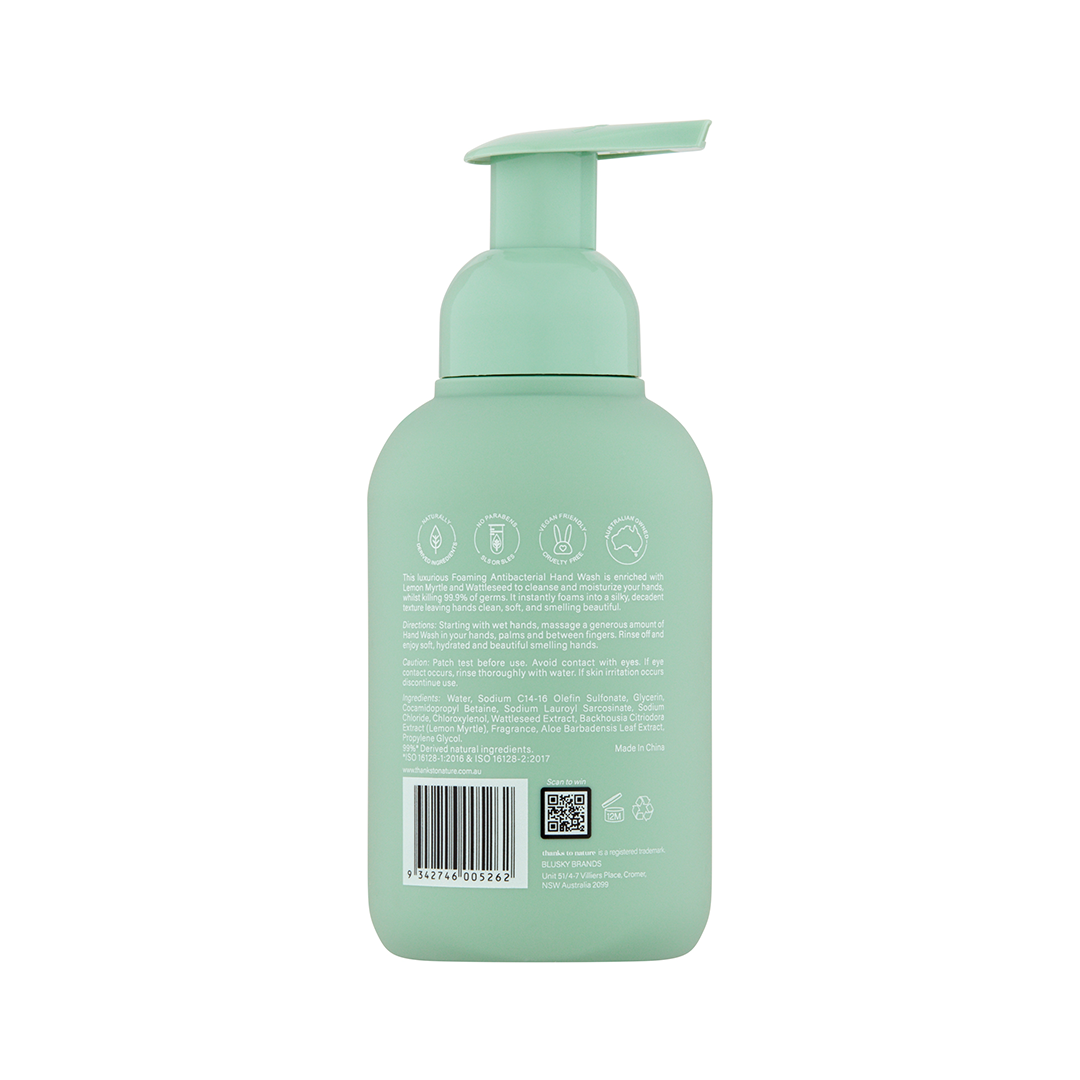 Foaming Antibacterial Hand Wash - Lemon Myrtle and Wattleseed