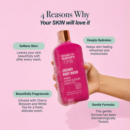 Creamy Body Wash - Cherry Blossom and White Tea