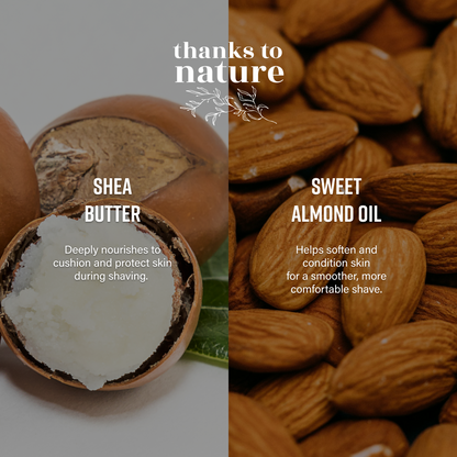 Shaving Cream - Sweet Almond & Vanilla 150ml
