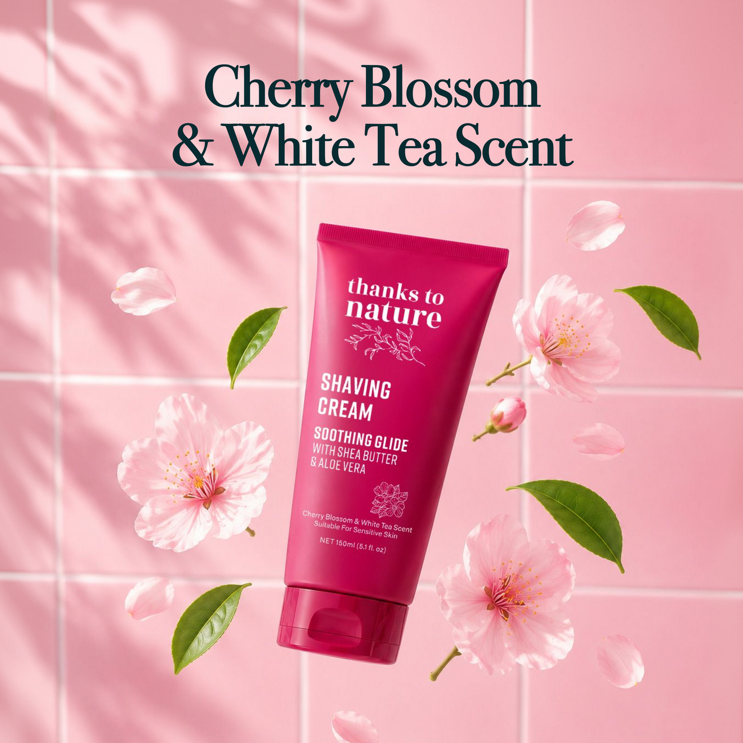 Shaving Cream - Cherry Blossom & White Tea 150ml