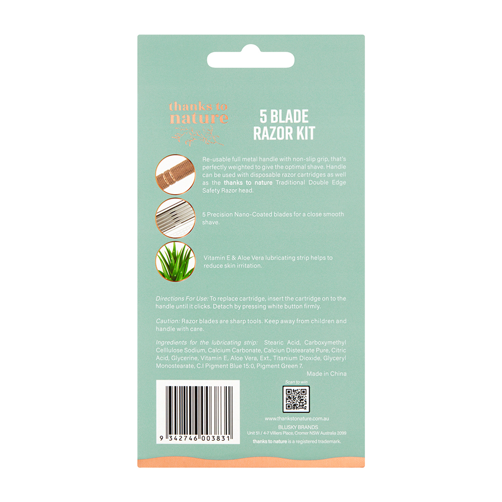 5 Blade Razor Kit | Thanks To Nature