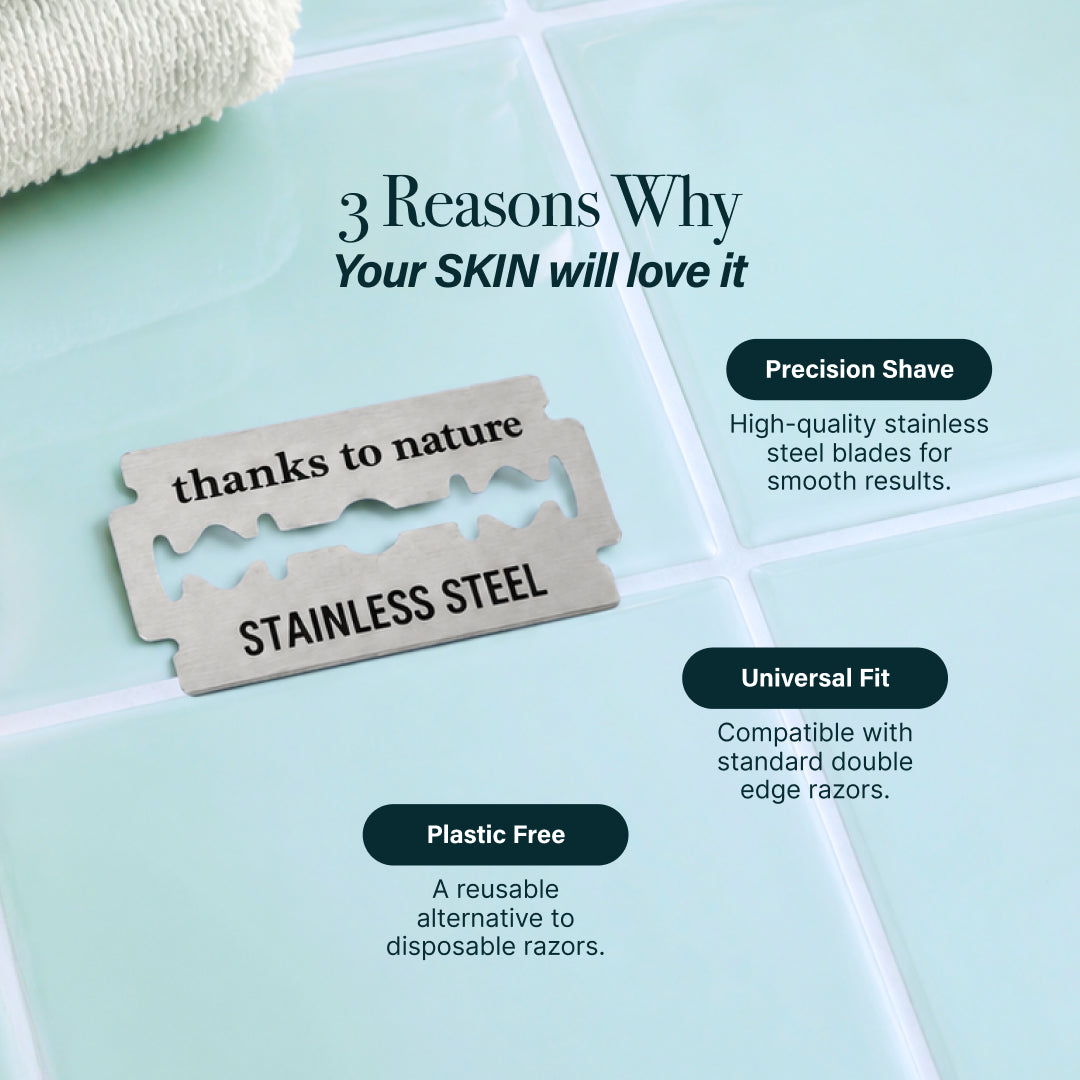 Double Edge Razor Blades Refill - 10 Pack