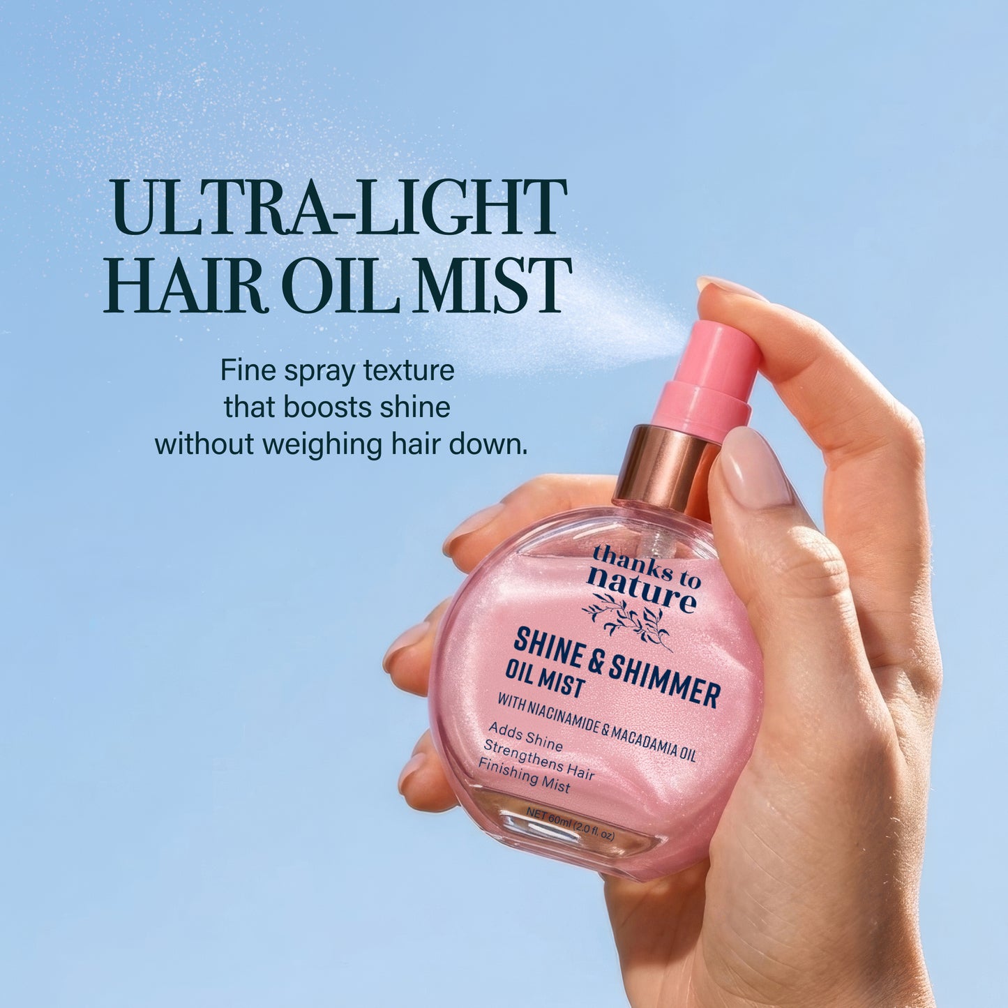 Shine and Shimmer Hair Oil Mist