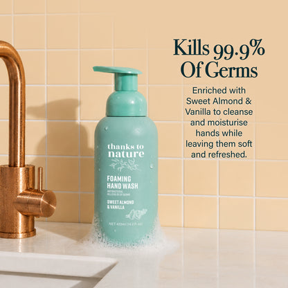 Foaming Antibacterial Hand Wash - Sweet Almond and Vanilla