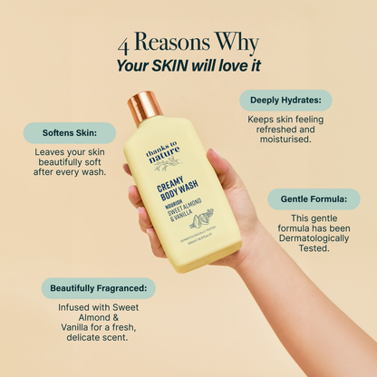 Creamy Body Wash - Sweet Almond and Vanilla